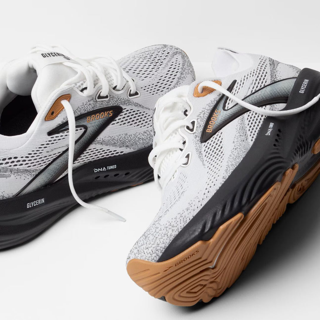Brooks Glycerin 22 para hombre - Blanco/Gris/Negro