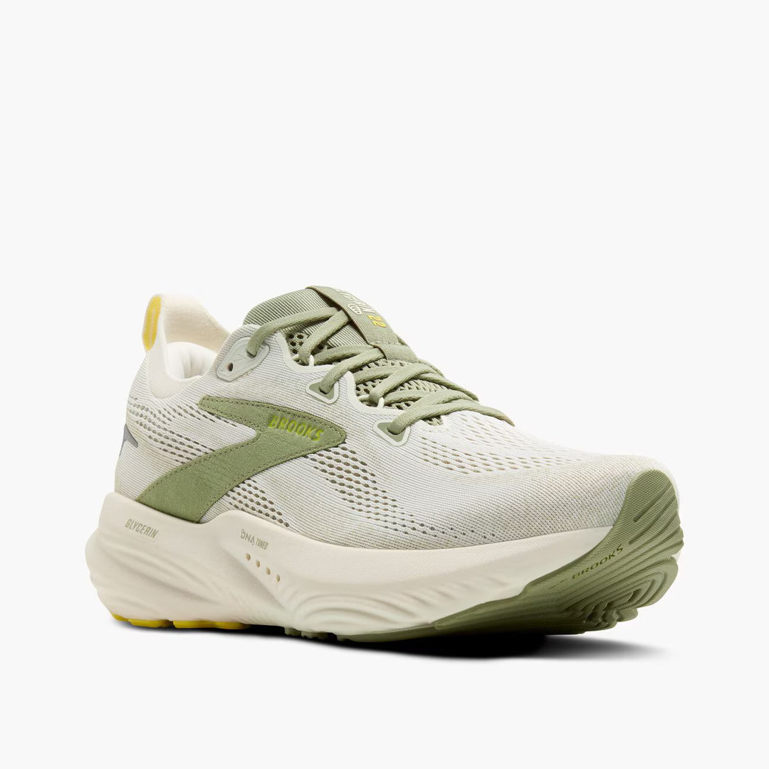 Brooks Glycerin 22 para hombre - Coco/Té/Amarillo brillante
