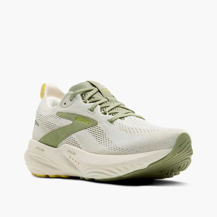 Brooks Glycerin 22 para hombre - Coco/Té/Amarillo brillante