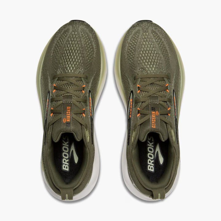 Brooks Men's Glycerin 22 - Dusty Olive/Tea/Orange