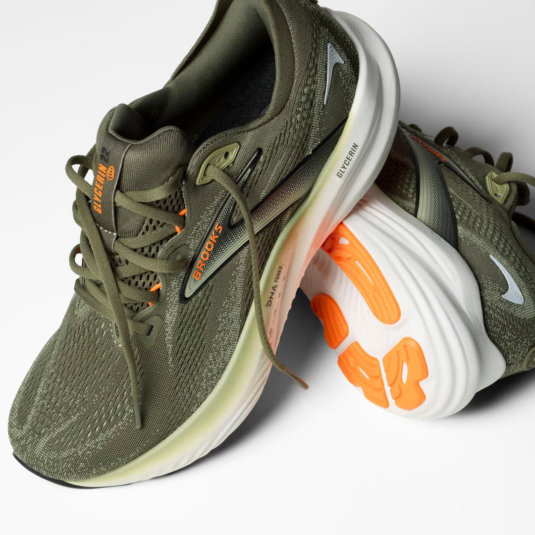 Brooks Men's Glycerin 22 - Dusty Olive/Tea/Orange