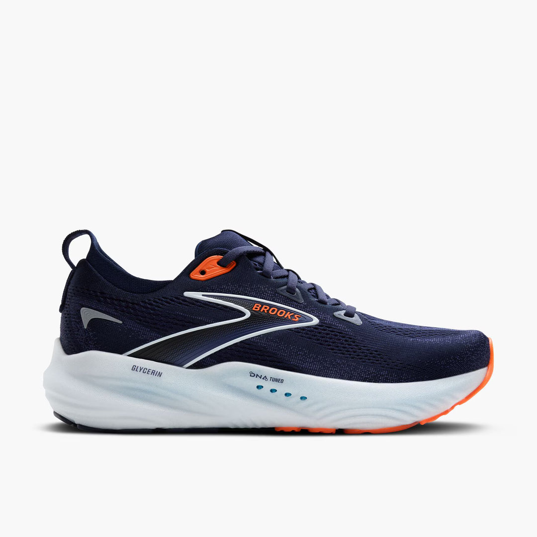 Brooks Mens Glycerin 22- Peacoat/Blue Ribbon/Orange(1104451D494)