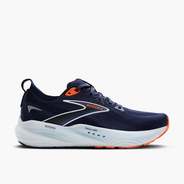 Brooks Mens Glycerin 22- Peacoat/Blue Ribbon/Orange(1104451D494)