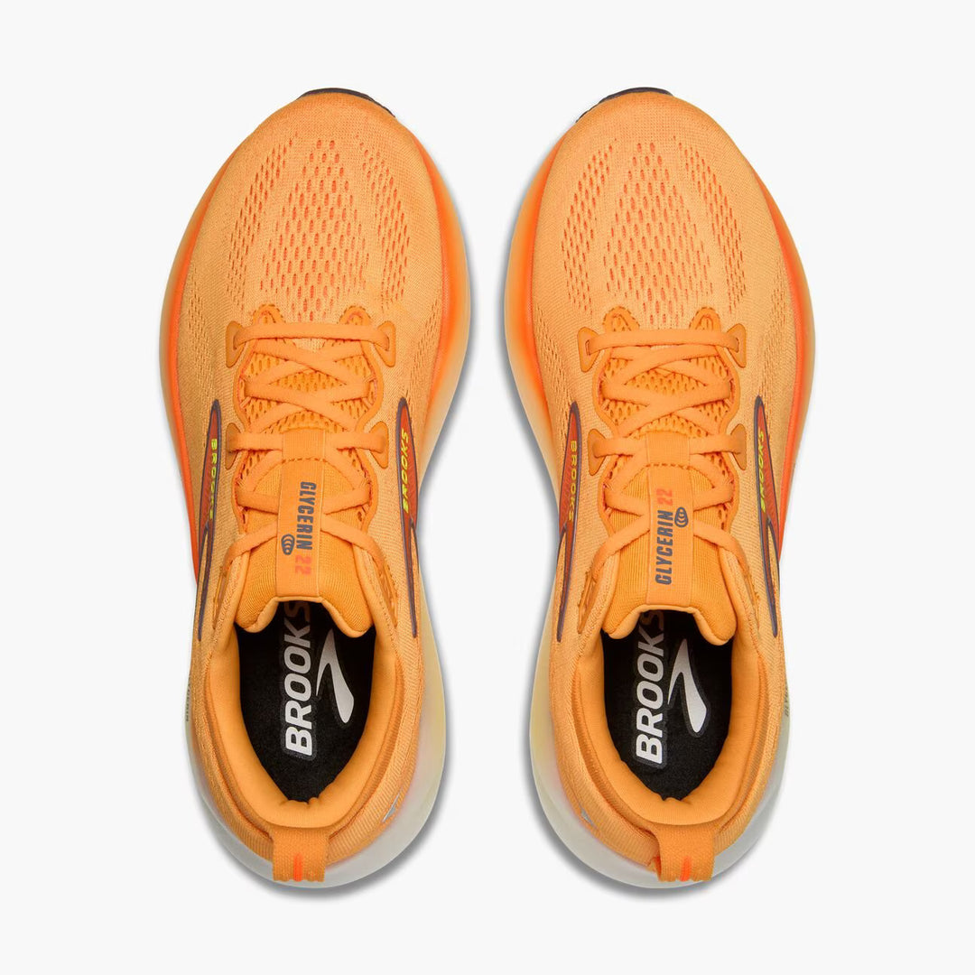 Brooks Glycerin 22 para hombre - Naranja/Vida nocturna/Blanco
