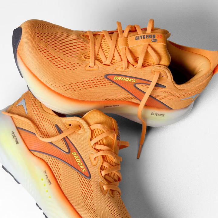 Brooks Glycerin 22 para hombre - Naranja/Vida nocturna/Blanco