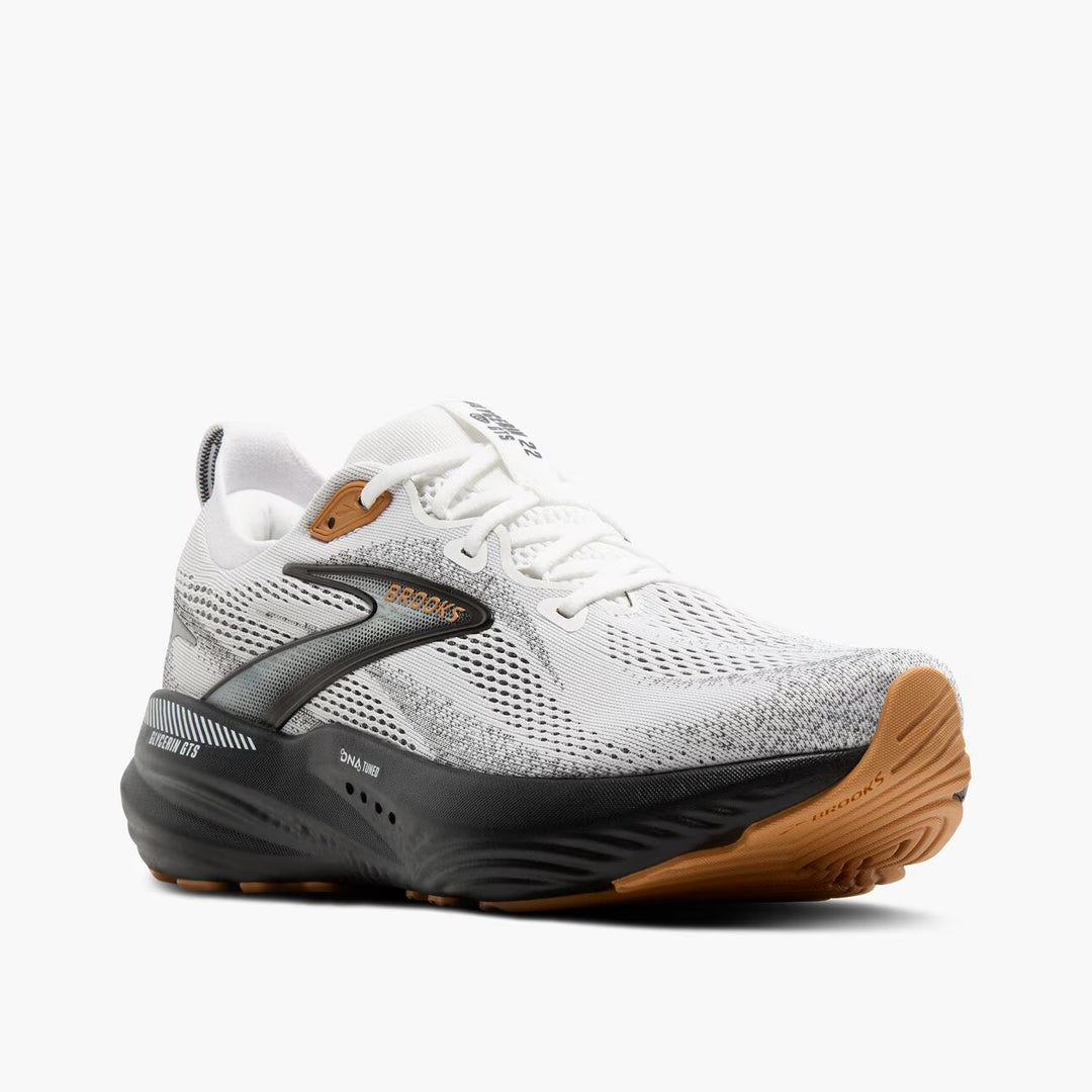 Brooks Men's Glycerin GTS 22 - White/Grey/Black