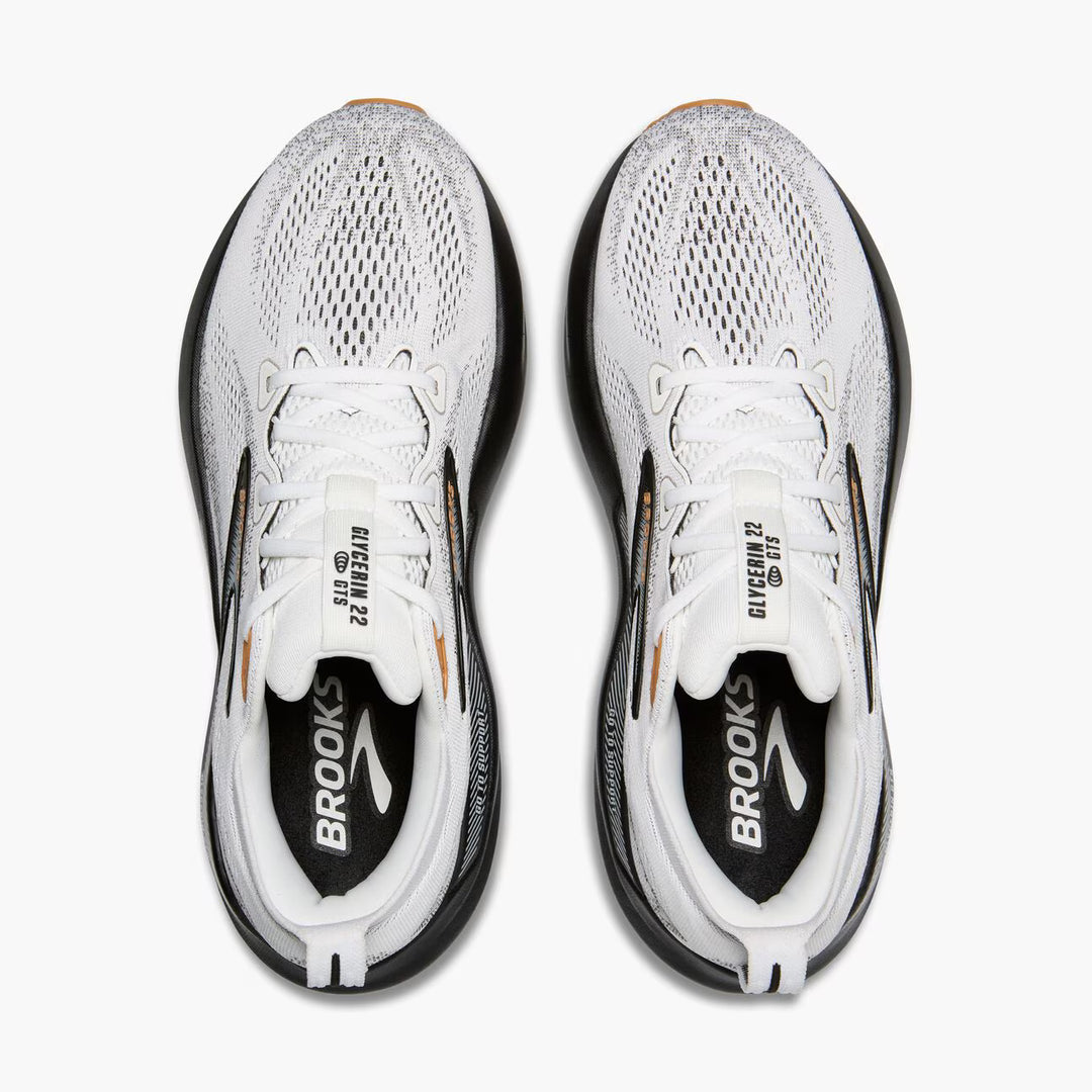 Brooks Men's Glycerin GTS 22 - White/Grey/Black