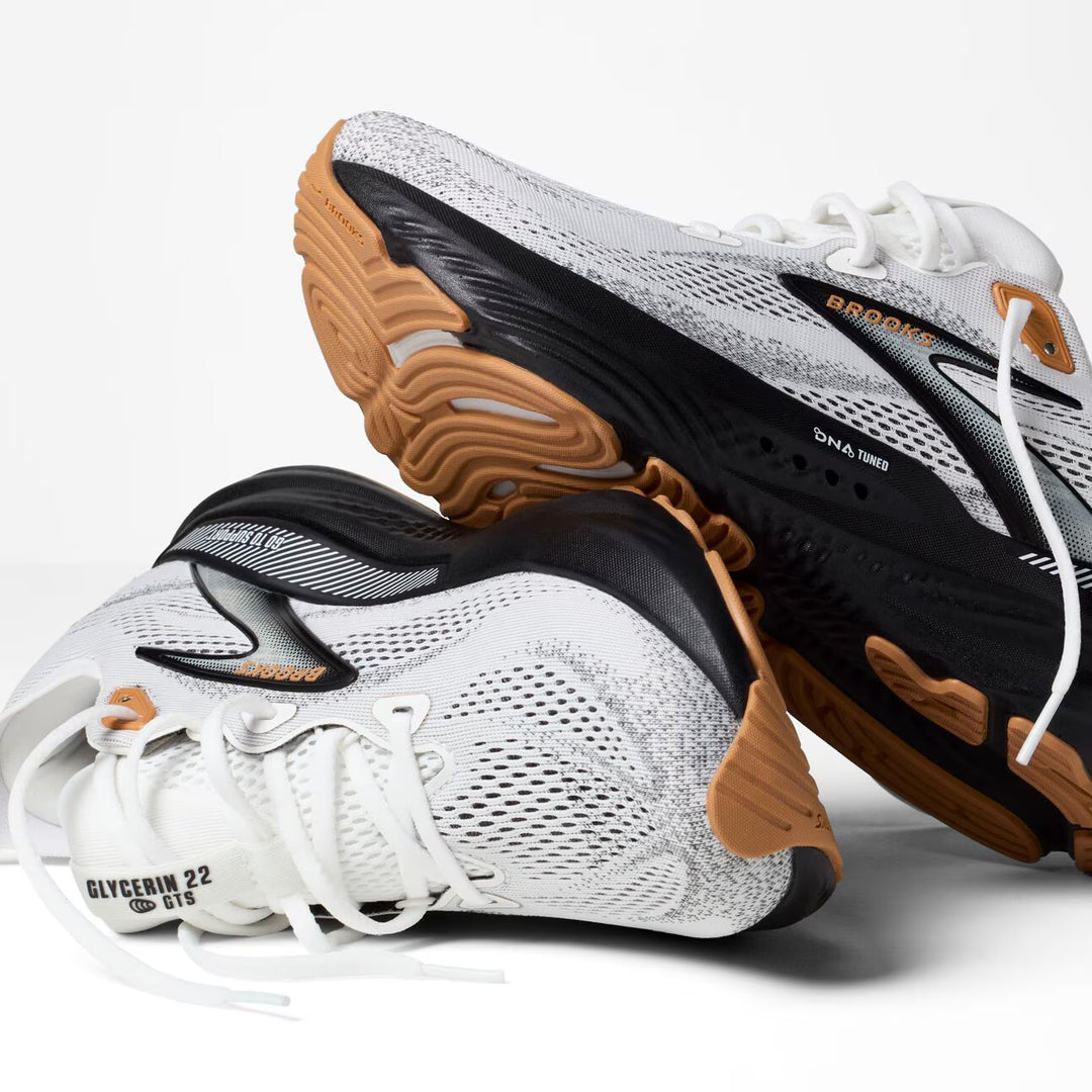 Brooks Men's Glycerin GTS 22 - White/Grey/Black