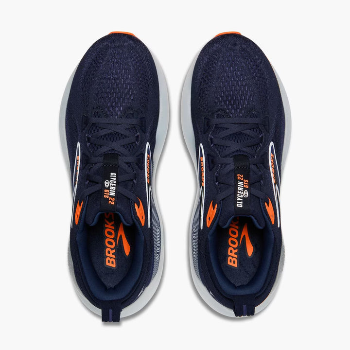 Brooks Men's Glycerin GTS 22 - Peacoat/Blue Ribbon/Orange