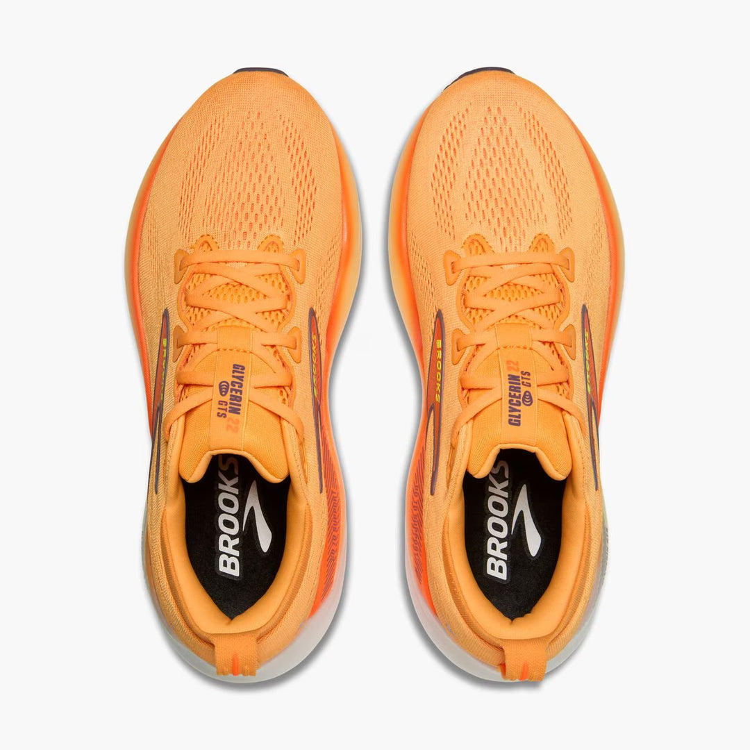 Brooks Men's Glycerin GTS 22 - Orange/Nightlife/White