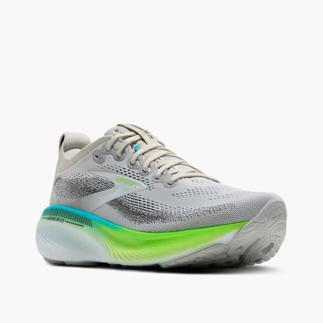 Brooks Men's Adrenaline GTS 25 Oyster/Green Gecko/Blue - Standard (D)