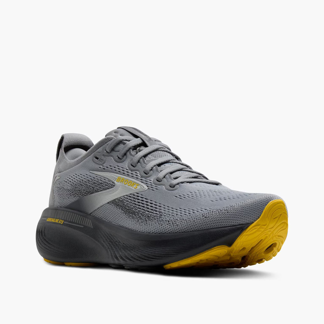 Brooks Men's Adrenaline GTS 25 Primer Grey/Ebony/Jasmin - Extra Wide (4E)