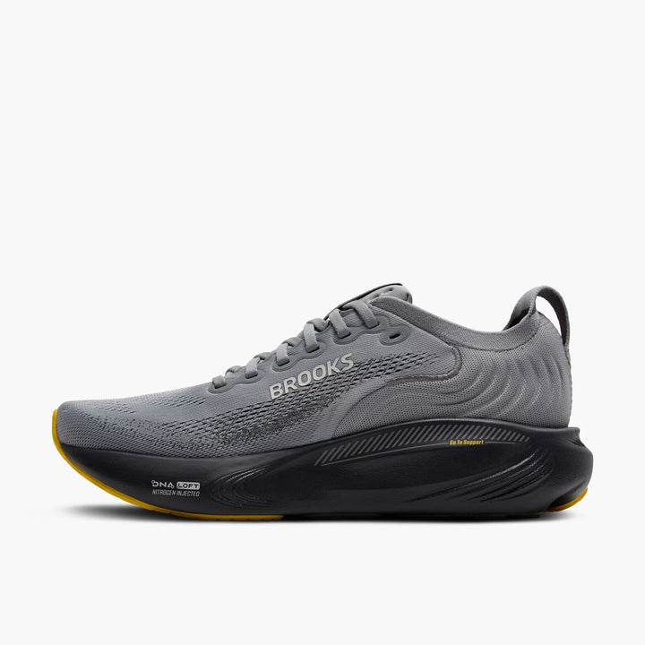 Brooks Men's Adrenaline GTS 25 Primer Grey/Ebony/Jasmin - Narrow (B)