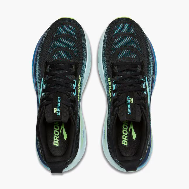 Brooks Men's Adrenaline GTS 25 Black/Ipanema/Mint - Standard (D)