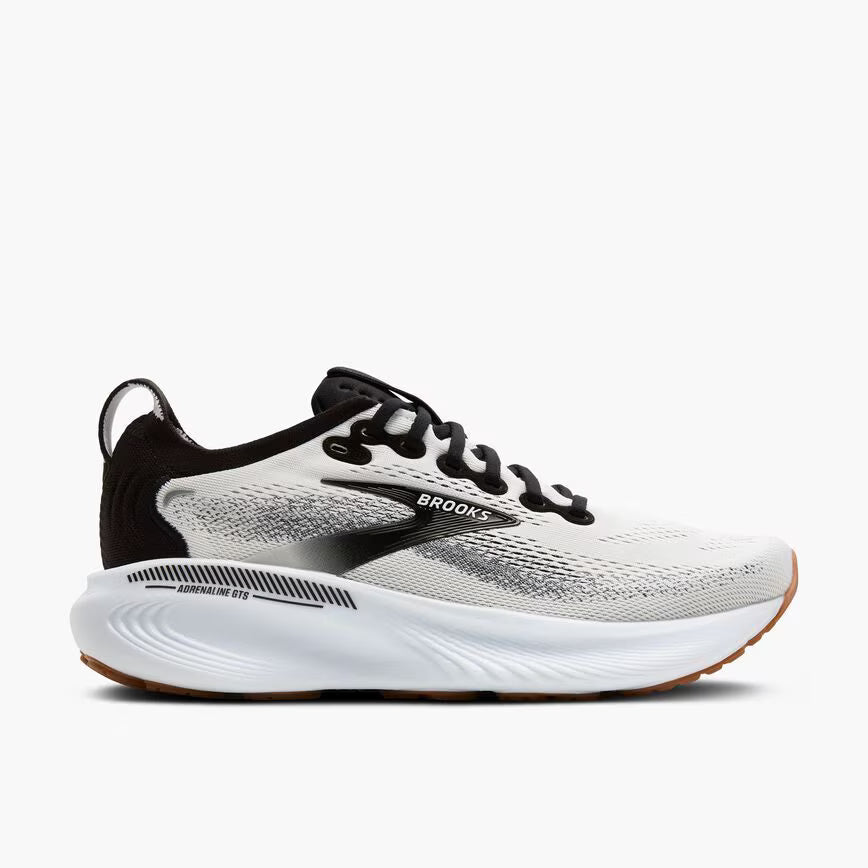 Brooks Men's Adrenaline GTS 25 White/Black/White - Standard (D)