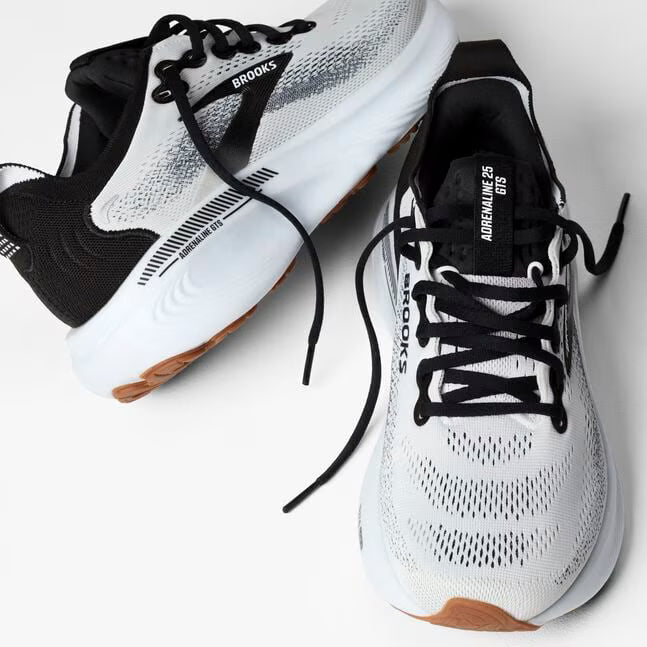Brooks Men's Adrenaline GTS 25 White/Black/White - Standard (D)