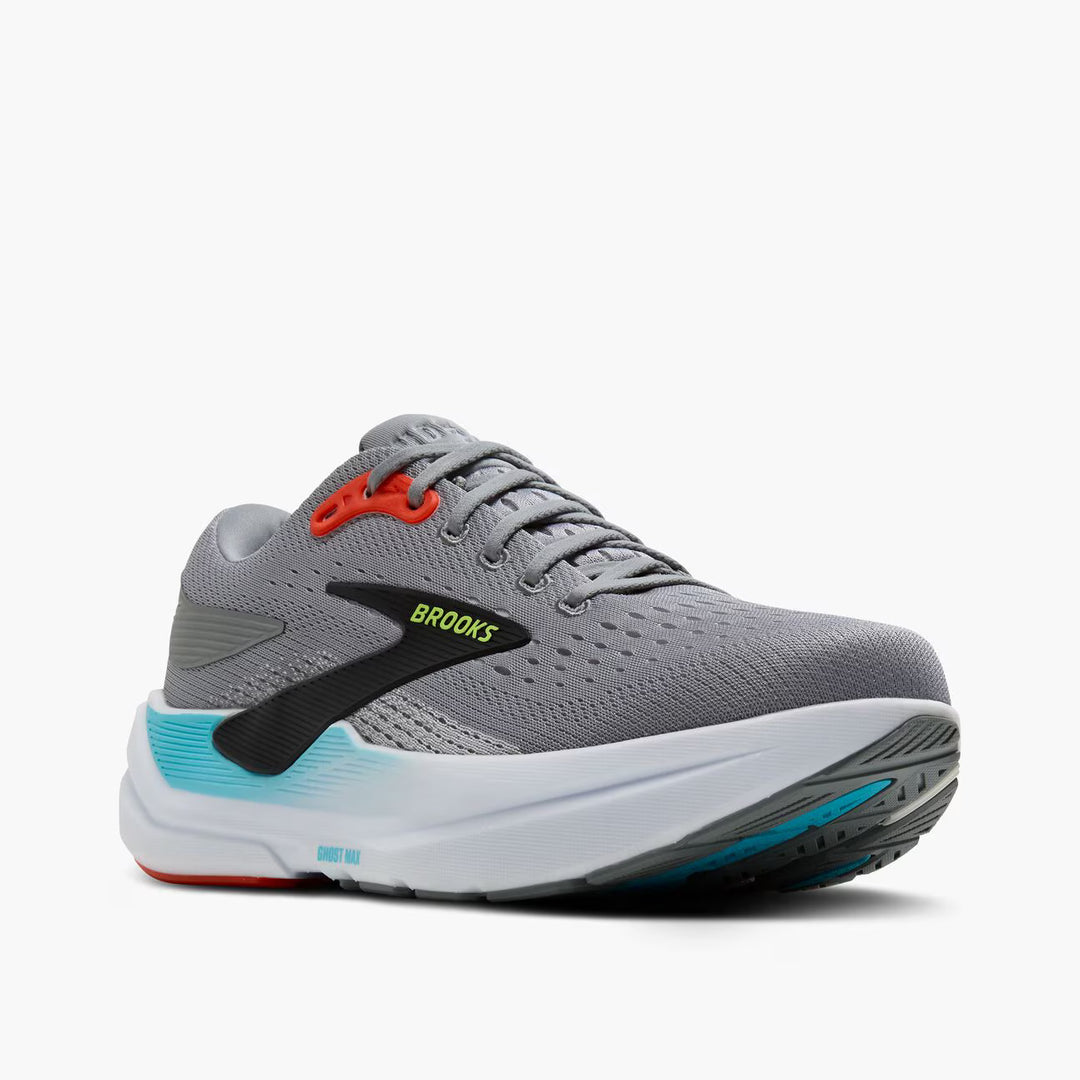 Brooks Men's Ghost Max 3 - Primer Grey/Antarctica/Red