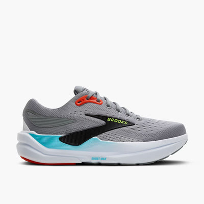 Brooks Ghost Max 3 para hombre - Gris imprimación/Antártida/Rojo
