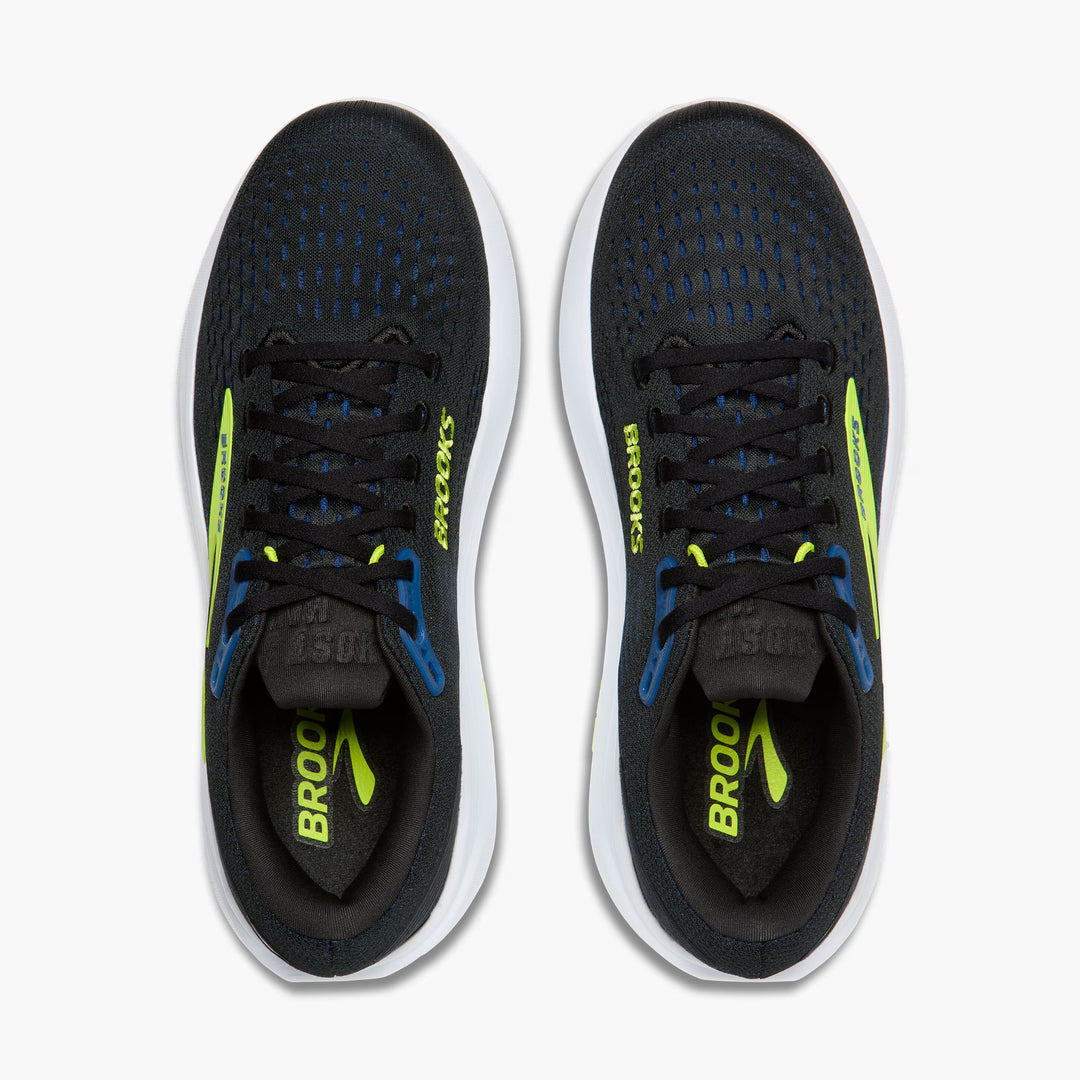 Brooks Mens Ghost Max 3 - Black/ Navy/ Acid Lime (1104641D-078)