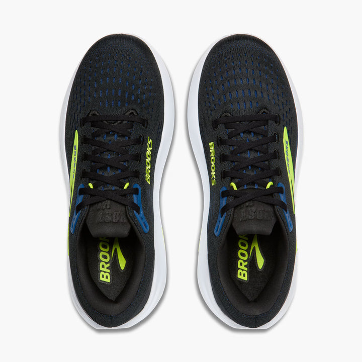 Brooks Mens Ghost Max 3 - Black/ Navy/ Acid Lime (1104641D-078)