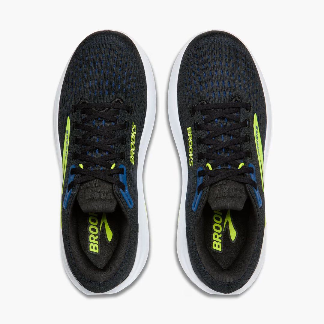 Brooks Ghost Max 3 (Ancho) para hombre - Negro/Azul marino/Lima ácido