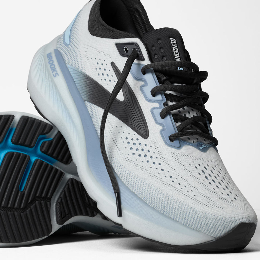 Brooks Men's Glycerin 23 - White/Rain/Baltic Sea