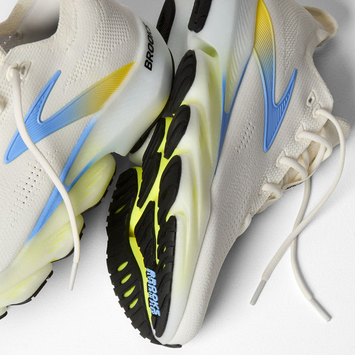 Brooks Men's Glycerin Flex - White/Cyber Yellow/Nightlife
