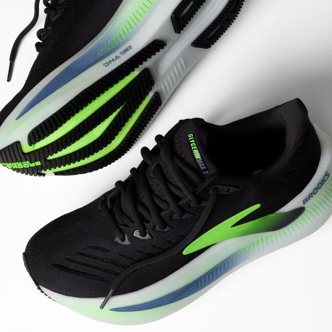 Brooks Glycerin Max 2 para hombre - Phantom/Blanco/Verde Gecko