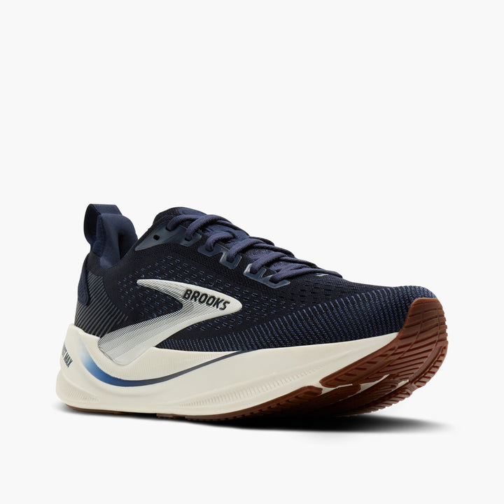 Brooks Men's Ghost Max 4 (Wide) - Navy/Navy/Biscuit