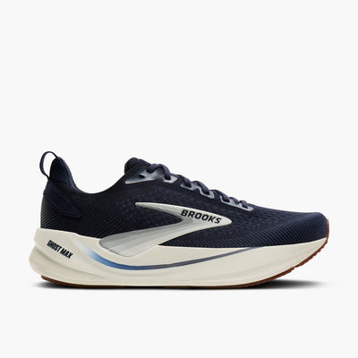 Brooks Men's Ghost Max 4 (Wide) - Navy/Navy/Biscuit