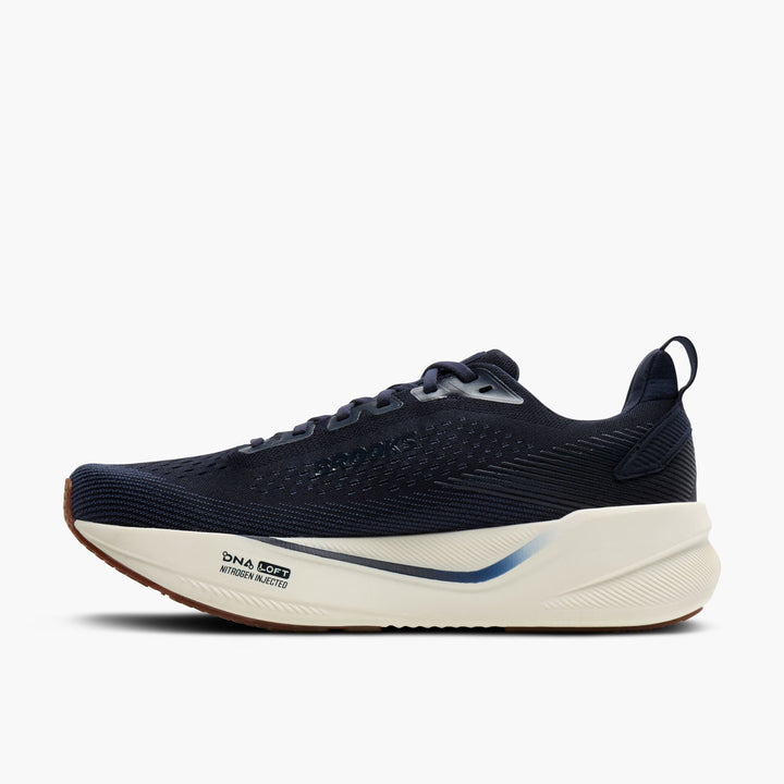 Brooks Men's Ghost Max 4 (Wide) - Navy/Navy/Biscuit