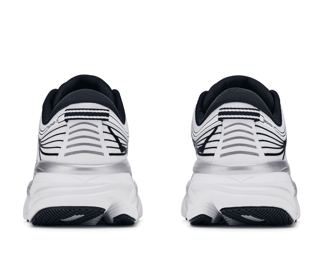 HOKA Men's Bondi 7 - WHITE / BLACK