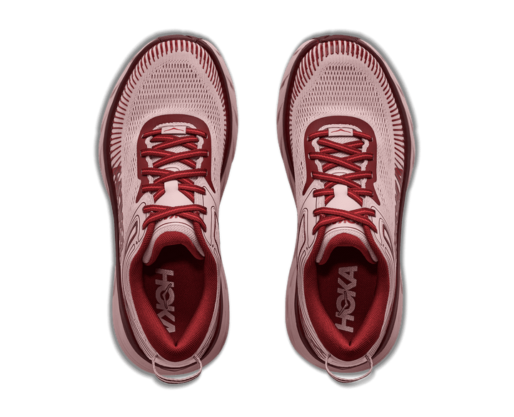 HOKA Women's Bondi 7 - PINK OPAL / VARSITY BURGUNDY