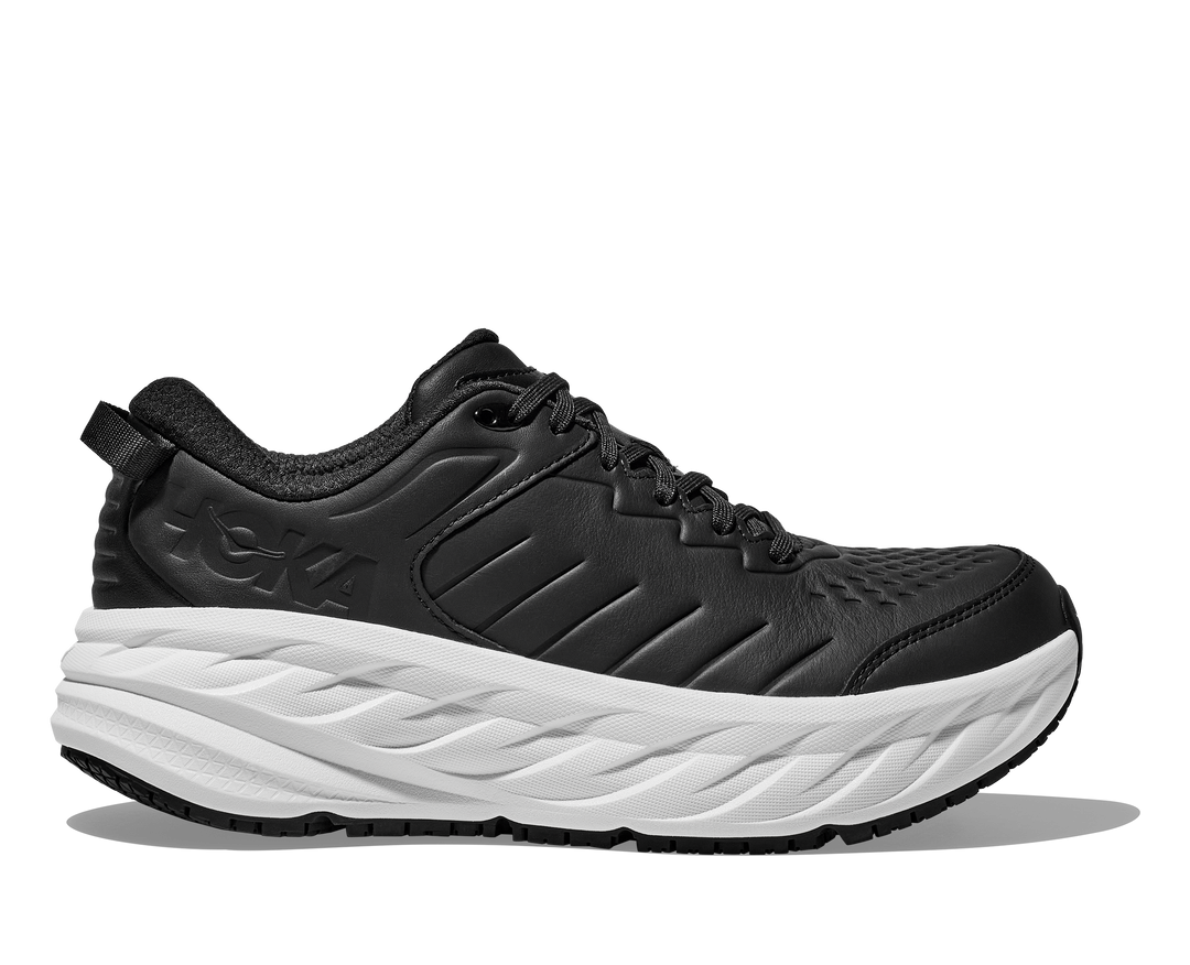 HOKA Men's Bondi SR - CARBON BLACK / WHITE