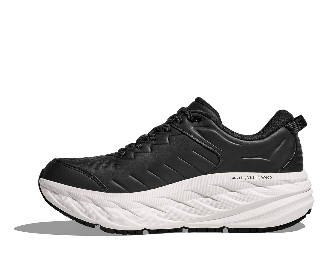 HOKA Men's Bondi SR - CARBON BLACK / WHITE