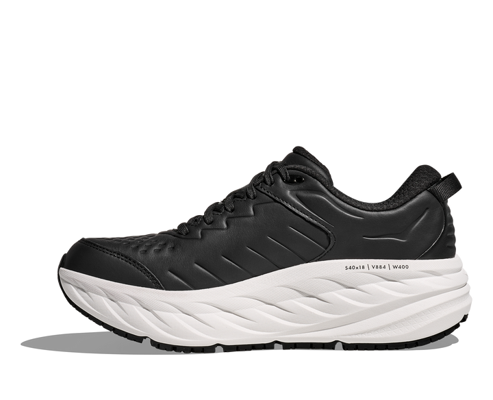 HOKA Men's Bondi SR - CARBON BLACK / WHITE