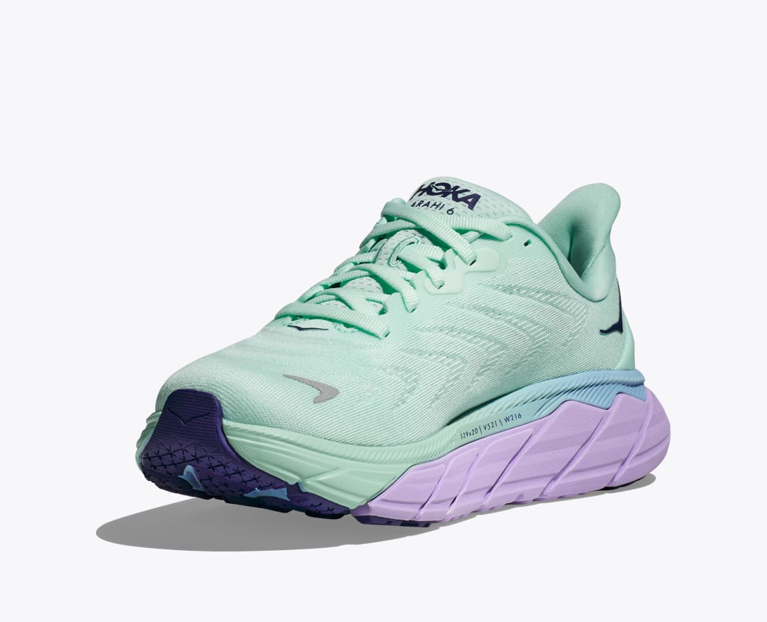 Hoka Womens Arahi 6 Wide-Sunlit Ocean / Lilac Mist (1123197-SOLM