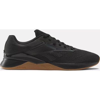 Reebok Nano X4 para hombre, color negro, blanco ftwr y naranja acampanado (100074684 001) 
