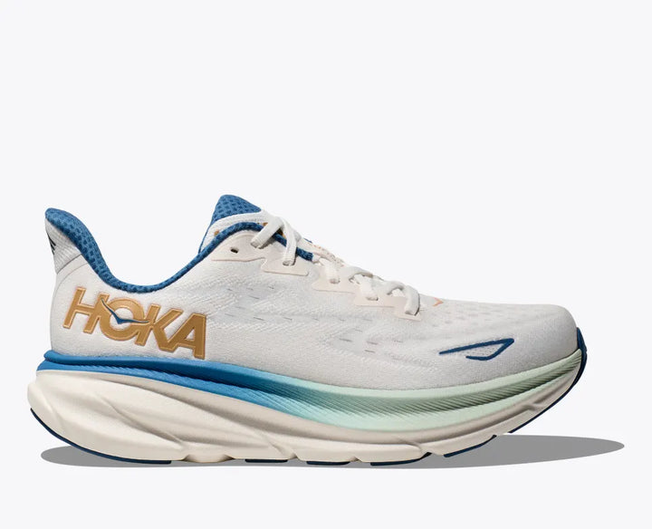 Hoka Clifton 9 para hombre - Escarcha/Dorado (1127895-FTG) 