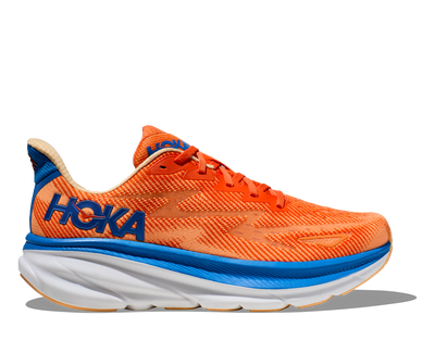 Zapatillas Hoka Clifton 9 Wide para hombre - Naranja vibrante/Impala (1132210-VOIM) 