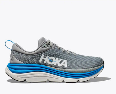 HOKA Gaviota 5 para hombre - Piedra caliza/Azul Diva (Ancho)