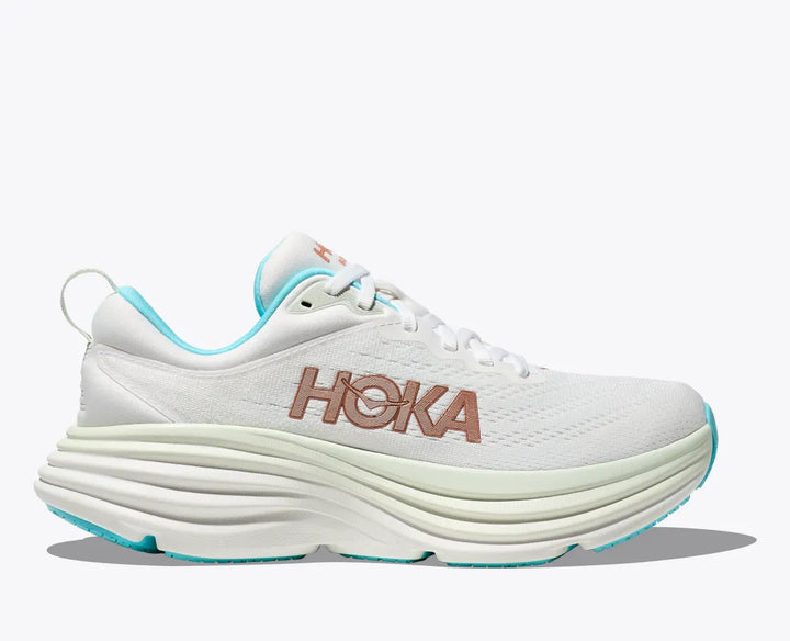 Hoka Womens Bondi 8 - Frost/Rose Gold (1127952-FTRS)