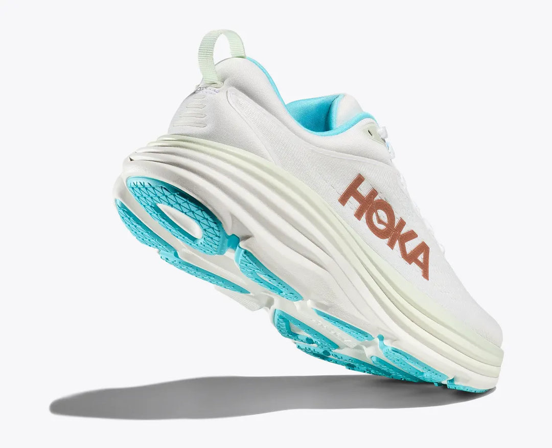 Hoka Womens Bondi 8 - Frost/Rose Gold (1127952-FTRS)