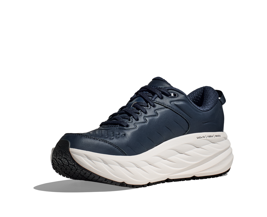 HOKA Men's Bondi SR - OUTERSPACE / WHITE (Wide)