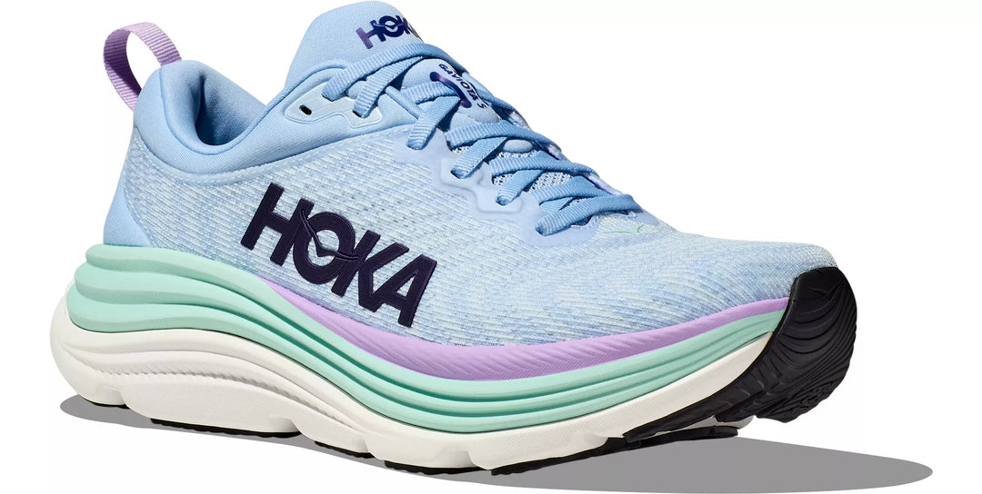 Hoka Gaviota 5 para mujer: azul aireado/océano soleado (1134235-ABSO) 