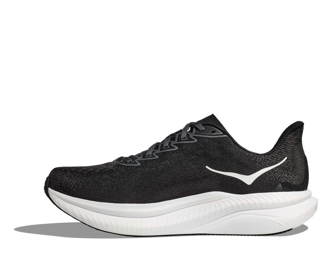 HOKA Men's Mach 6 - BLACK / WHITE (Wide)
