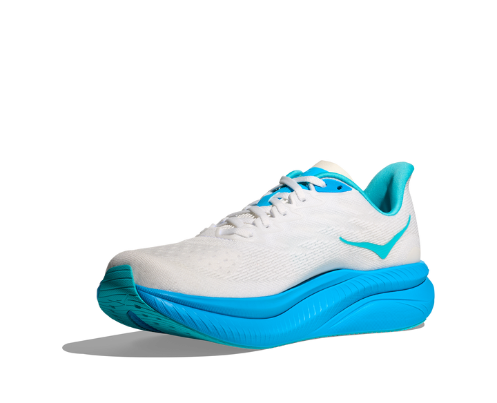 HOKA Men's Mach 6 - WHITE / SKYWARD BLUE