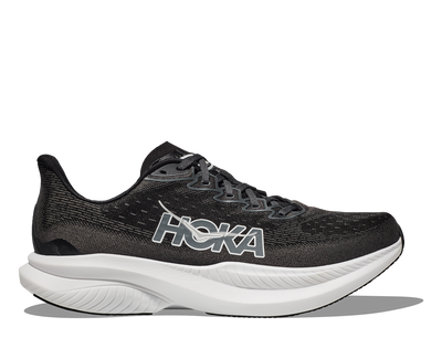 HOKA Women's Mach 6 - BLACK / WHITE