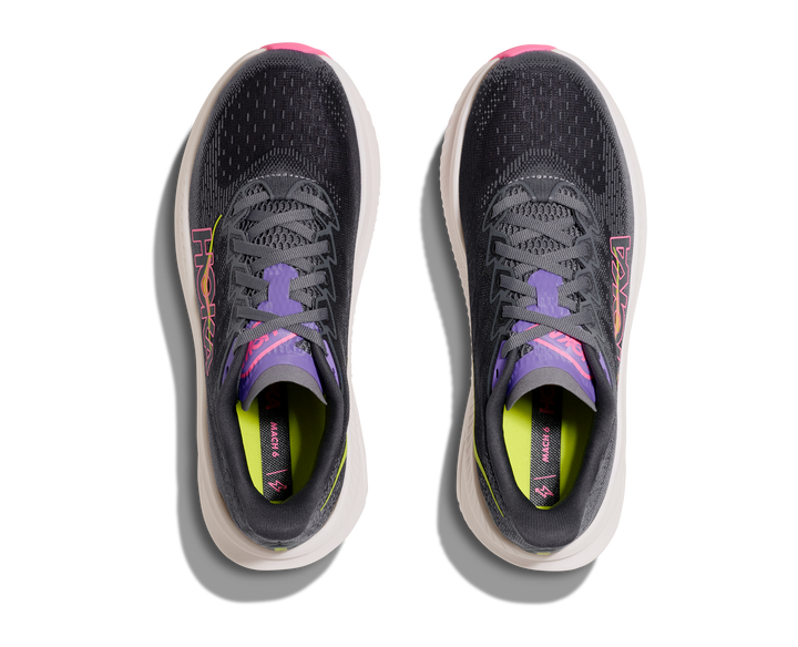 HOKA Women's Mach 6 - GREY SKIES / CHARCOAL GREY