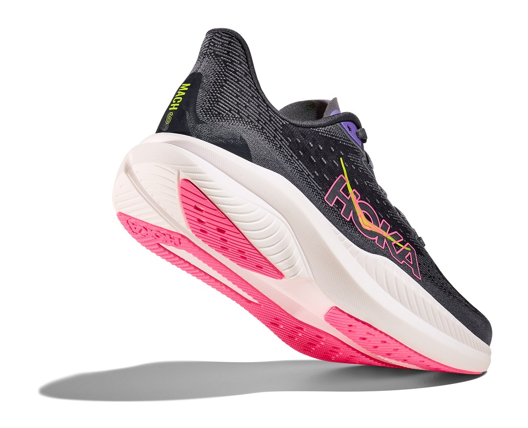 HOKA Women's Mach 6 - GREY SKIES / CHARCOAL GREY